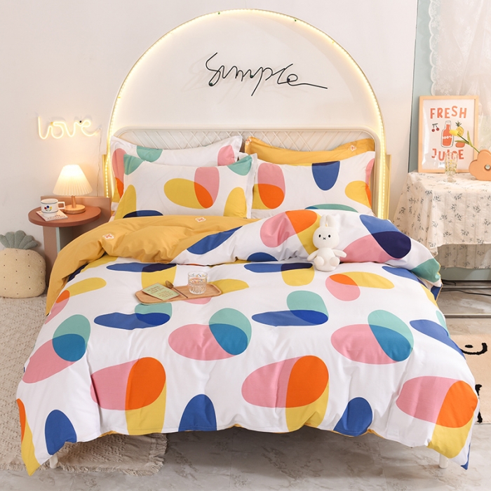 91家纺网 家纺一手货源 找家纺 甜之梦家纺 2025新款13372全棉印花四件套 泡沫