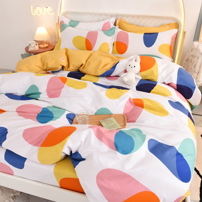 91家纺网 家纺一手货源 找家纺 甜之梦家纺 2025新款13372全棉印花四件套 泡沫