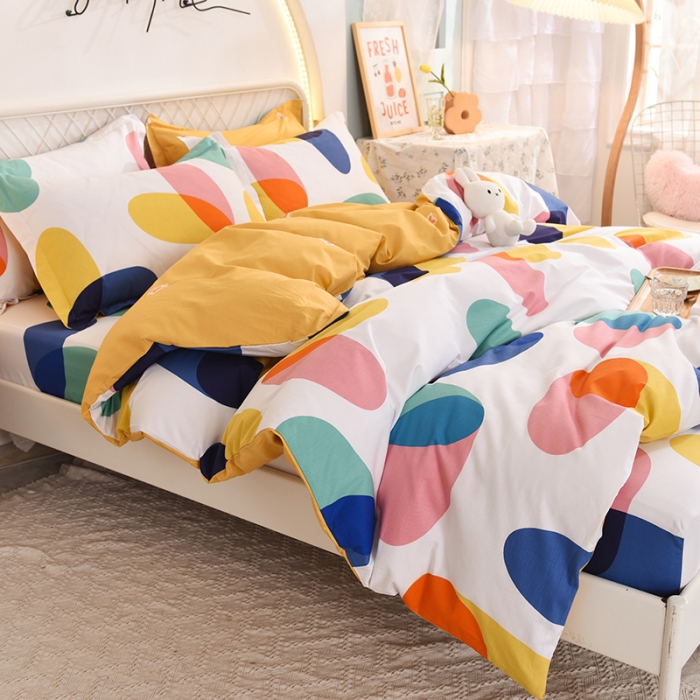 91家纺网 家纺一手货源 找家纺 甜之梦家纺 2025新款13372全棉印花四件套 泡沫