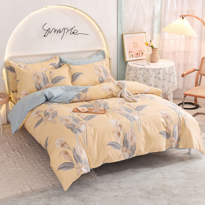 91家纺网 家纺一手货源 找家纺 甜之梦家纺 2025新款13372全棉印花四件套 如梦令