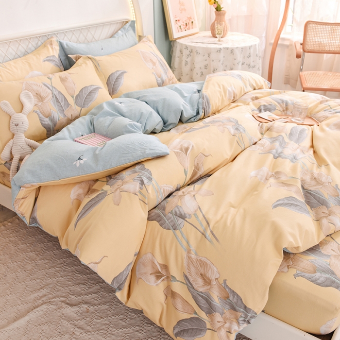 91家纺网 家纺一手货源 找家纺 甜之梦家纺 2025新款13372全棉印花四件套 如梦令