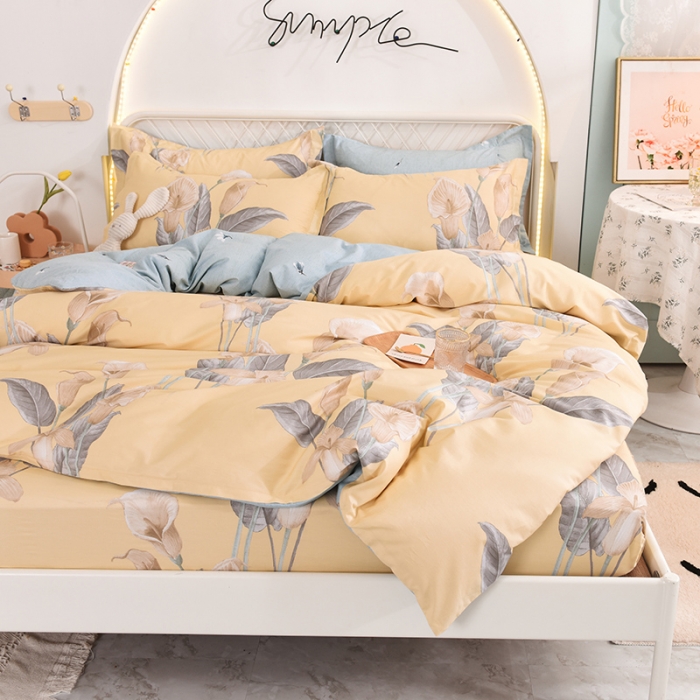 91家纺网 家纺一手货源 找家纺 甜之梦家纺 2025新款13372全棉印花四件套 如梦令