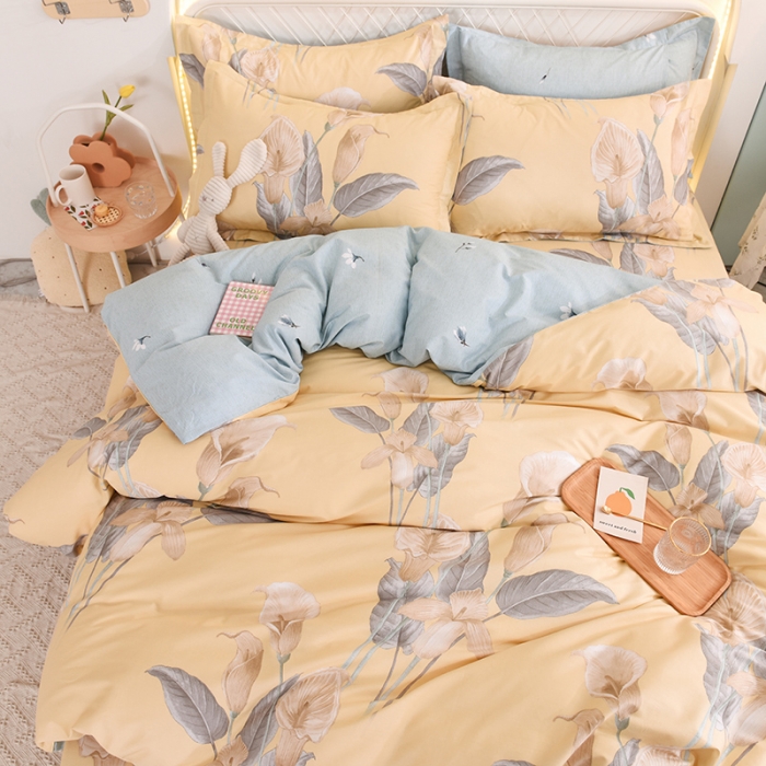 91家纺网 家纺一手货源 找家纺 甜之梦家纺 2025新款13372全棉印花四件套 如梦令