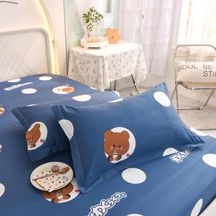 91家纺网 家纺一手货源 找家纺 （总）甜之梦新款13372全棉印花枕套48*74cm一对