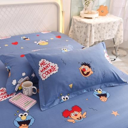 91家纺网 家纺一手货源 找家纺 （总）甜之梦新款13372全棉印花枕套48*74cm一对