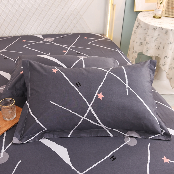 91家纺网 家纺一手货源 找家纺 甜之梦新款13372全棉印花枕套48*74cm一对 流星雨