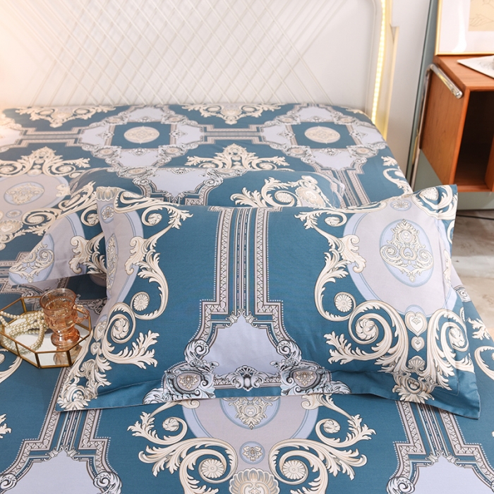 91家纺网 家纺一手货源 找家纺 甜之梦新款13372全棉印花枕套48*74cm一对 欧式豪庭