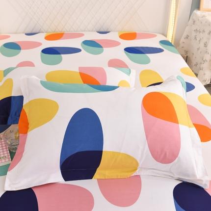 甜之梦新款13372全棉印花枕套48*74cm一对 泡沫