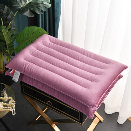 91家纺网 家纺一手货源 找家纺 仁宇枕业 2021新款枕头全棉圆角抗菌低枕芯