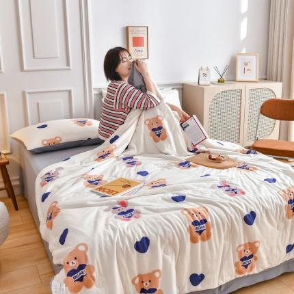 91家纺网 家纺一手货源 找家纺 （总）澳洲羽2024新款凉感丝针织棉夏被四件套空调被