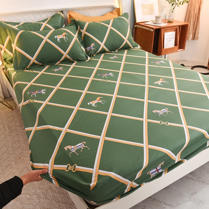 91家纺网 家纺一手货源 找家纺 甜之梦家纺 2025新款13372全棉印花床笠爱玛仕