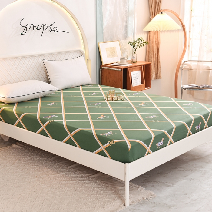 91家纺网 家纺一手货源 找家纺 甜之梦家纺 2025新款13372全棉印花床笠爱玛仕