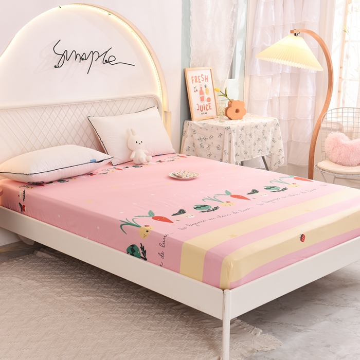 91家纺网 家纺一手货源 找家纺 甜之梦家纺 2025新款13372全棉印花床笠冰纷萝卜