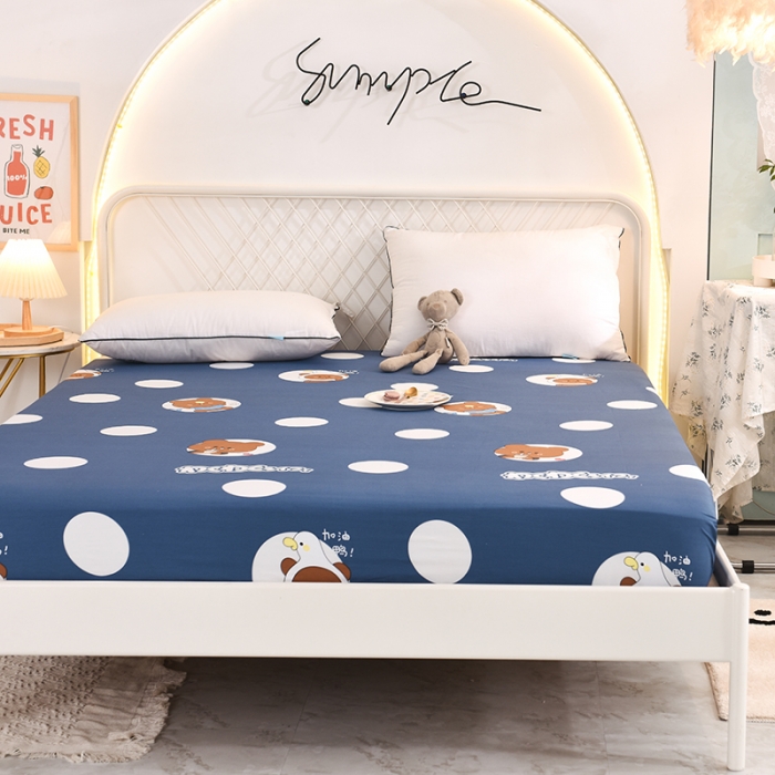 91家纺网 家纺一手货源 找家纺 甜之梦家纺 2025新款13372全棉印花床笠波比熊