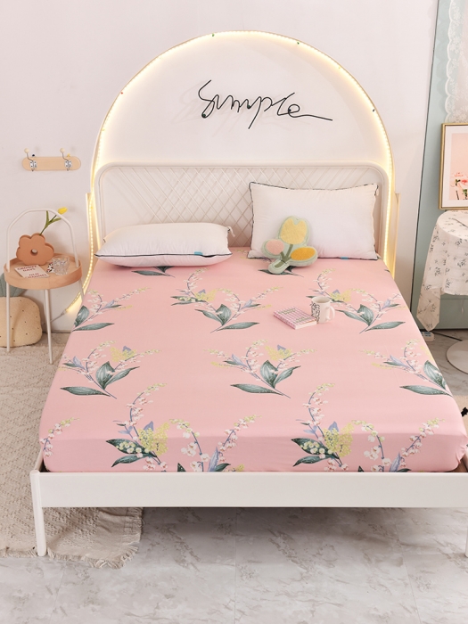 91家纺网 家纺一手货源 找家纺 甜之梦家纺 2025新款13372全棉印花床笠春庭雪