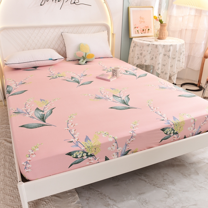 91家纺网 家纺一手货源 找家纺 甜之梦家纺 2025新款13372全棉印花床笠春庭雪