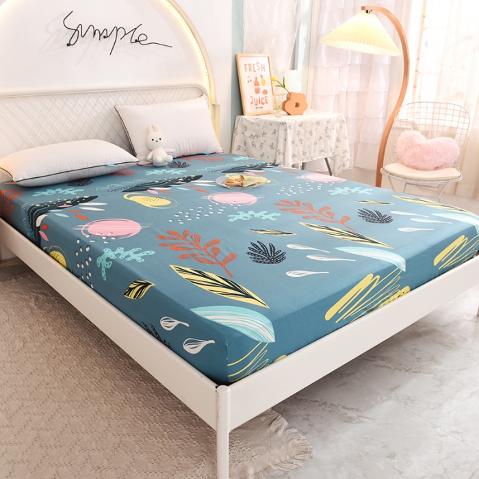 91家纺网 家纺一手货源 找家纺 甜之梦家纺 2025新款13372全棉印花床笠海洋之心