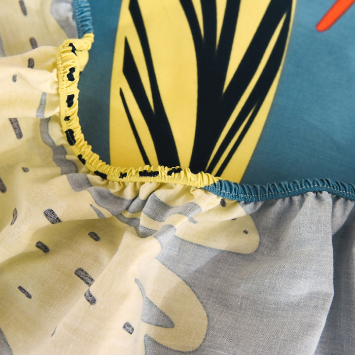 91家纺网 家纺一手货源 找家纺 甜之梦家纺 2025新款13372全棉印花床笠海洋之心