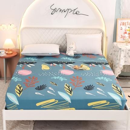 甜之梦家纺 2025新款13372全棉印花床笠海洋之心