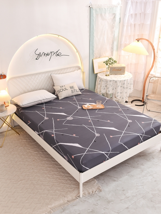 91家纺网 家纺一手货源 找家纺 甜之梦家纺 2025新款13372全棉印花床笠流星雨