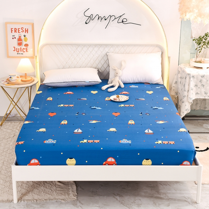 91家纺网 家纺一手货源 找家纺 甜之梦家纺 2025新款13372全棉印花床笠摩登时光