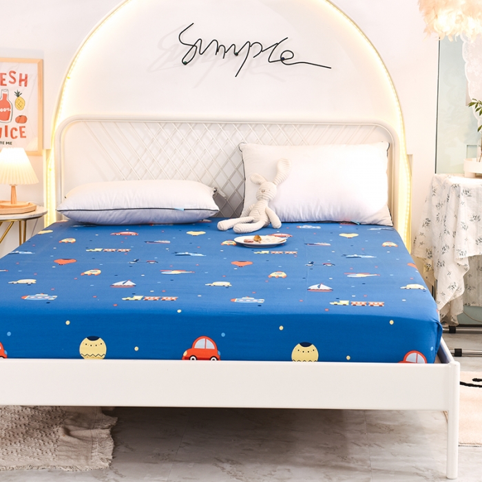 91家纺网 家纺一手货源 找家纺 甜之梦家纺 2025新款13372全棉印花床笠摩登时光