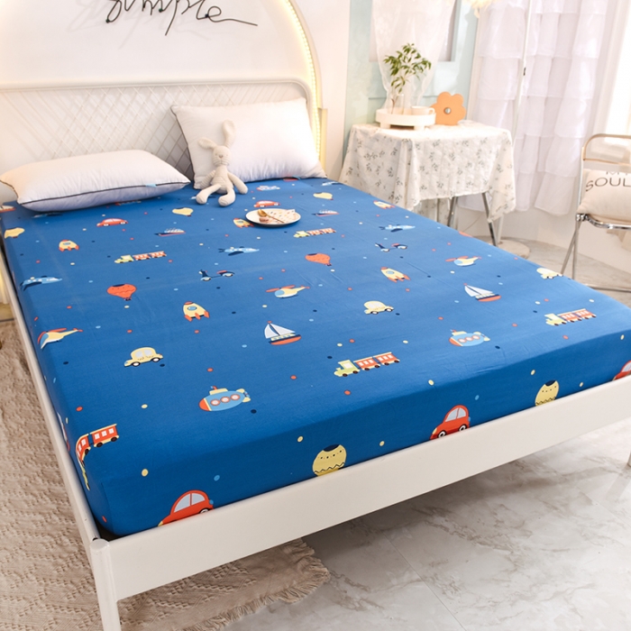 91家纺网 家纺一手货源 找家纺 甜之梦家纺 2025新款13372全棉印花床笠摩登时光