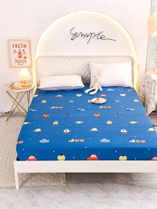 91家纺网 家纺一手货源 找家纺 甜之梦家纺 2025新款13372全棉印花床笠摩登时光