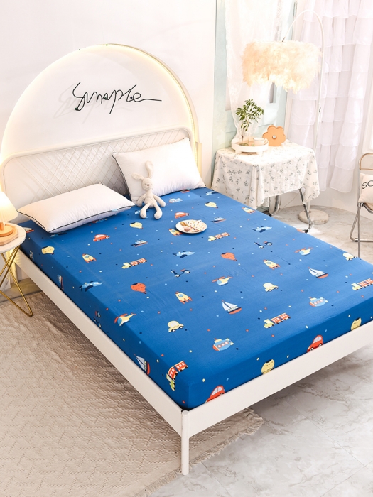 91家纺网 家纺一手货源 找家纺 甜之梦家纺 2025新款13372全棉印花床笠摩登时光