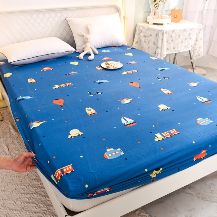 91家纺网 家纺一手货源 找家纺 甜之梦家纺 2025新款13372全棉印花床笠摩登时光