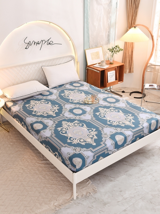 91家纺网 家纺一手货源 找家纺 甜之梦家纺 2025新款13372全棉印花床笠欧式豪庭