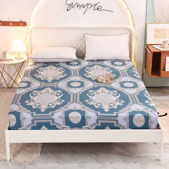 91家纺网 家纺一手货源 找家纺 甜之梦家纺 2025新款13372全棉印花床笠欧式豪庭