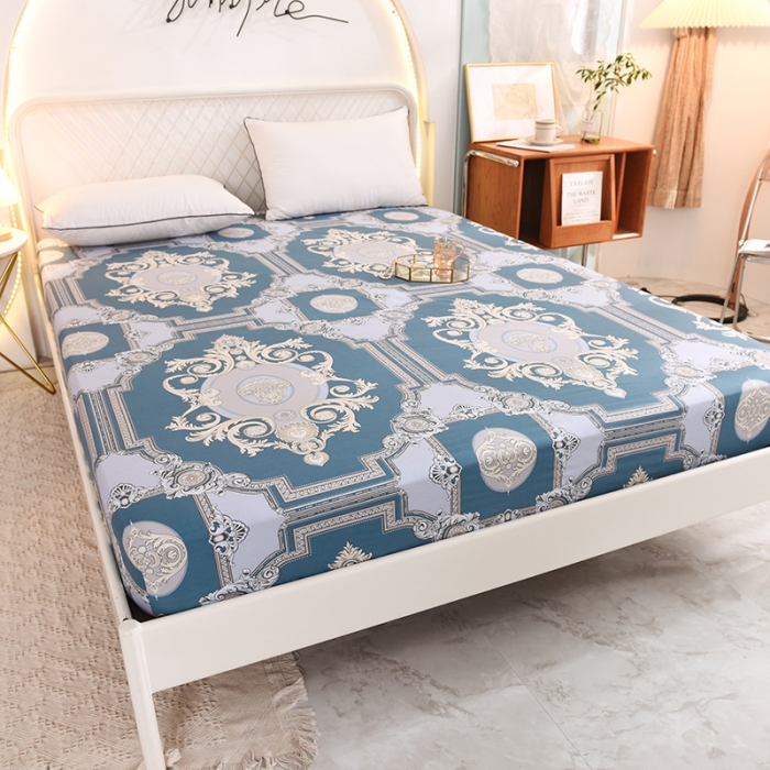 91家纺网 家纺一手货源 找家纺 甜之梦家纺 2025新款13372全棉印花床笠欧式豪庭