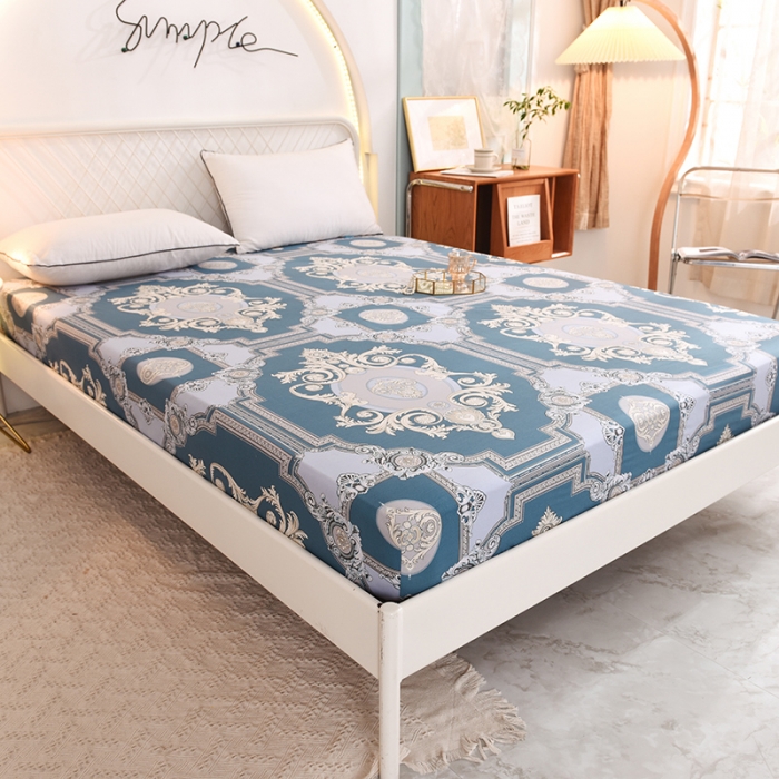 91家纺网 家纺一手货源 找家纺 甜之梦家纺 2025新款13372全棉印花床笠欧式豪庭