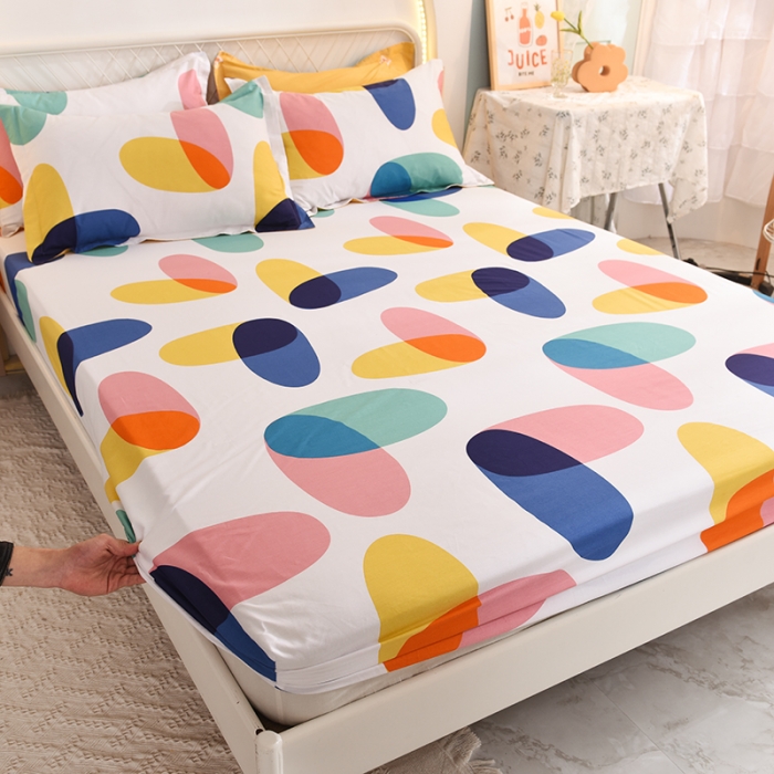 91家纺网 家纺一手货源 找家纺 甜之梦家纺 2025新款13372全棉印花床笠泡沫