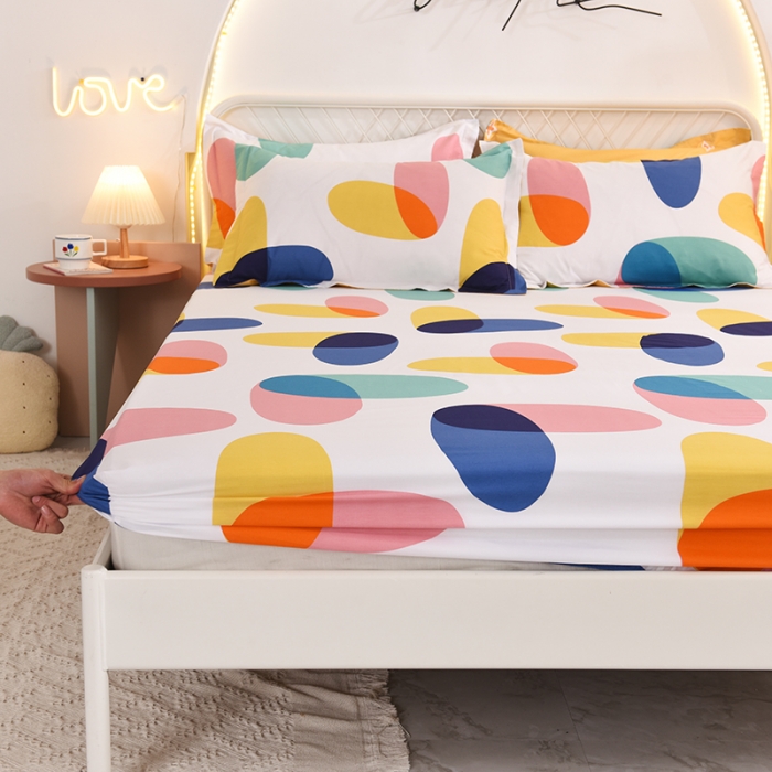 91家纺网 家纺一手货源 找家纺 甜之梦家纺 2025新款13372全棉印花床笠泡沫