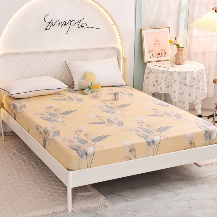 91家纺网 家纺一手货源 找家纺 甜之梦家纺 2025新款13372全棉印花床笠如梦令