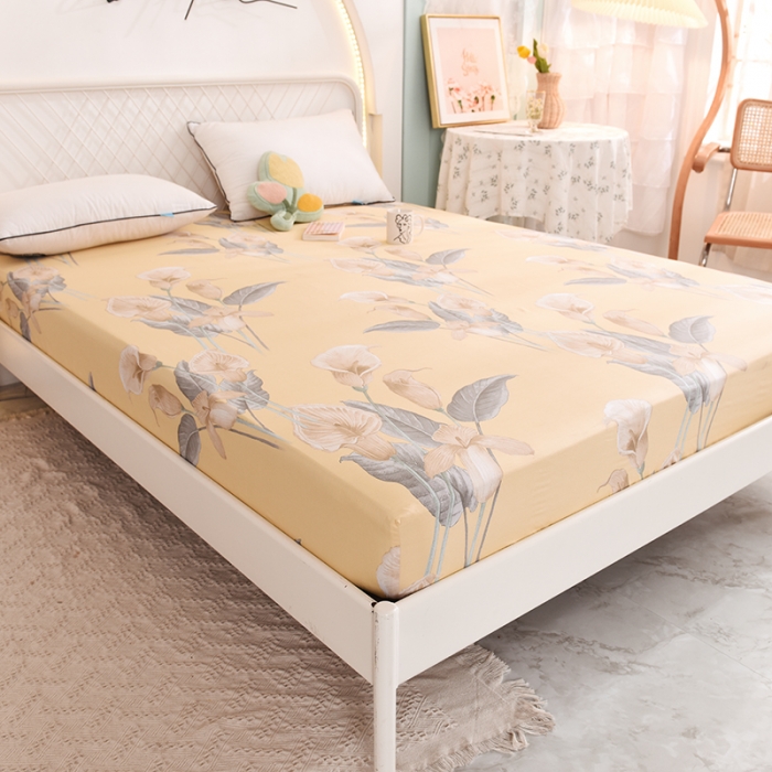 91家纺网 家纺一手货源 找家纺 甜之梦家纺 2025新款13372全棉印花床笠如梦令