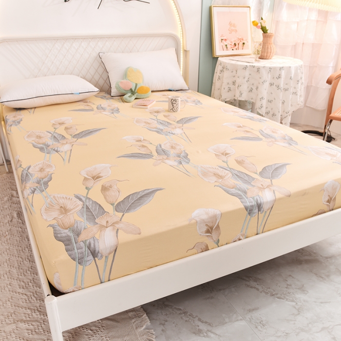 91家纺网 家纺一手货源 找家纺 甜之梦家纺 2025新款13372全棉印花床笠如梦令