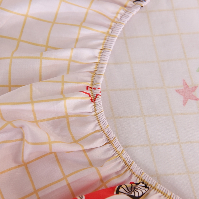 91家纺网 家纺一手货源 找家纺 甜之梦家纺 2025新款13372全棉印花床笠小巴士