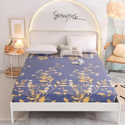 91家纺网 家纺一手货源 找家纺 甜之梦家纺 2025新款13372全棉印花床笠羽叶