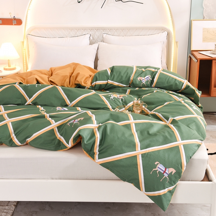 91家纺网 家纺一手货源 找家纺 甜之梦家纺 2025新款13372全棉印花被套爱玛仕