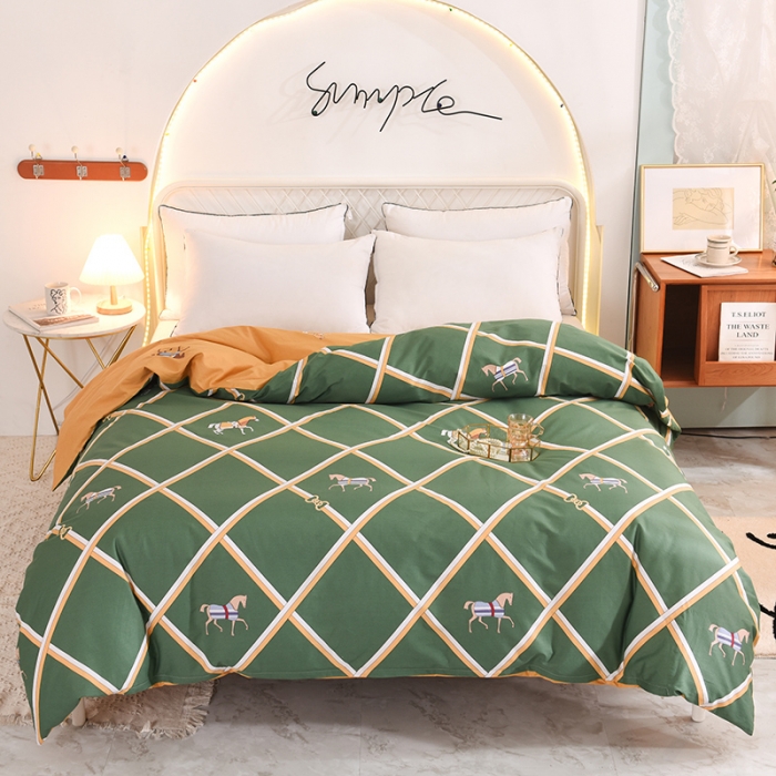 91家纺网 家纺一手货源 找家纺 甜之梦家纺 2025新款13372全棉印花被套爱玛仕