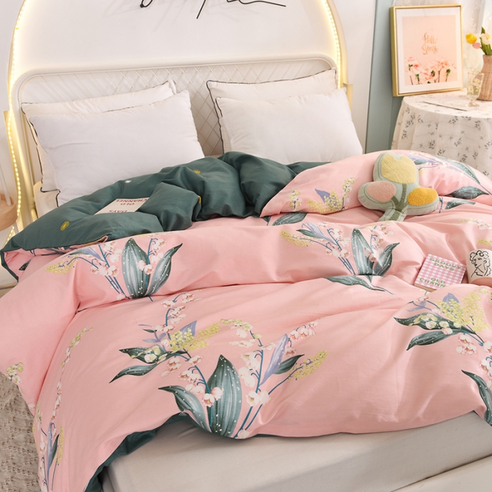 91家纺网 家纺一手货源 找家纺 甜之梦家纺 2025新款13372全棉印花被套春庭雪