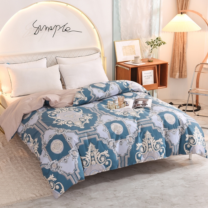 91家纺网 家纺一手货源 找家纺 甜之梦家纺 2025新款13372全棉印花被套欧式豪庭