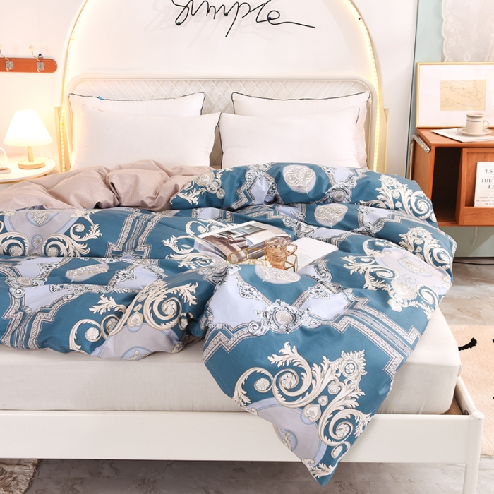 91家纺网 家纺一手货源 找家纺 甜之梦家纺 2025新款13372全棉印花被套欧式豪庭