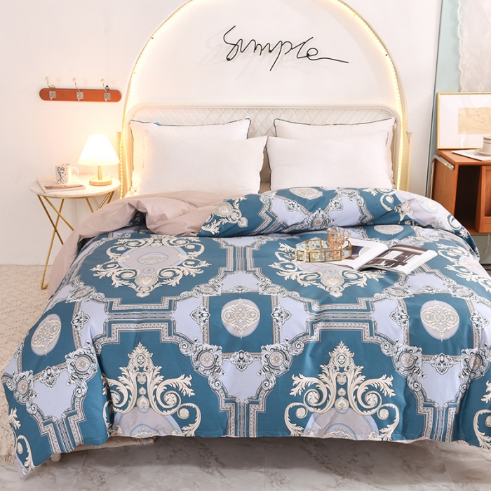 91家纺网 家纺一手货源 找家纺 甜之梦家纺 2025新款13372全棉印花被套欧式豪庭