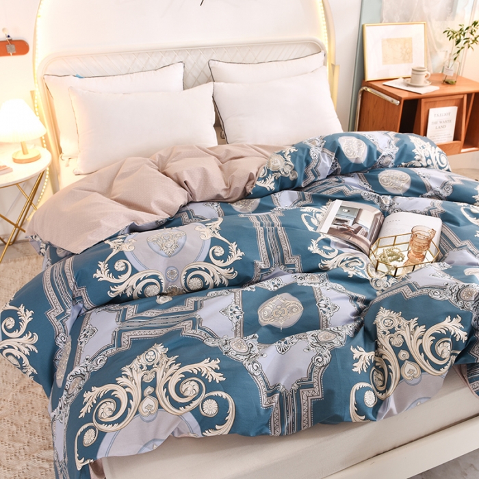 91家纺网 家纺一手货源 找家纺 甜之梦家纺 2025新款13372全棉印花被套欧式豪庭