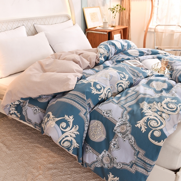 91家纺网 家纺一手货源 找家纺 甜之梦家纺 2025新款13372全棉印花被套欧式豪庭