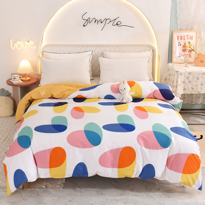 91家纺网 家纺一手货源 找家纺 甜之梦家纺 2025新款13372全棉印花被套泡沫